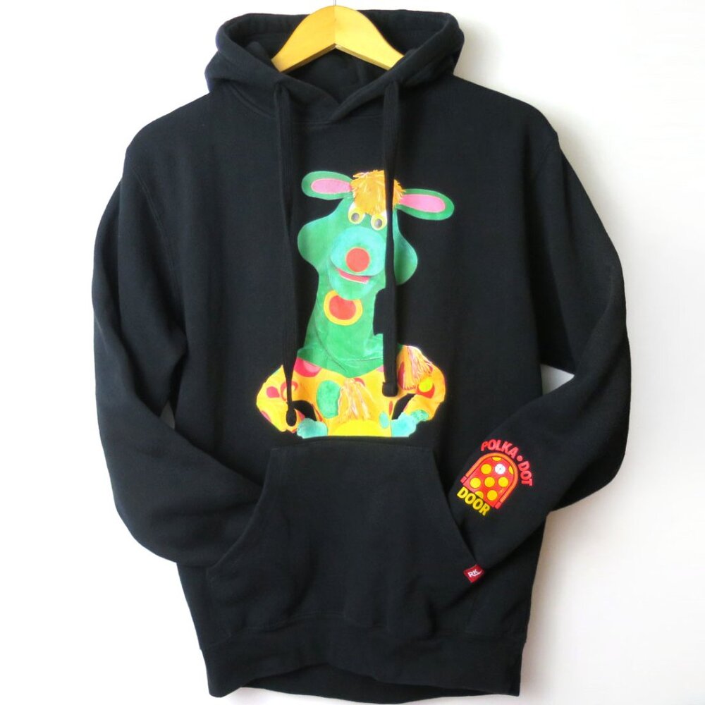 Retrokid x TVO Polka Dot Door Polkaroo Hoodie Size M